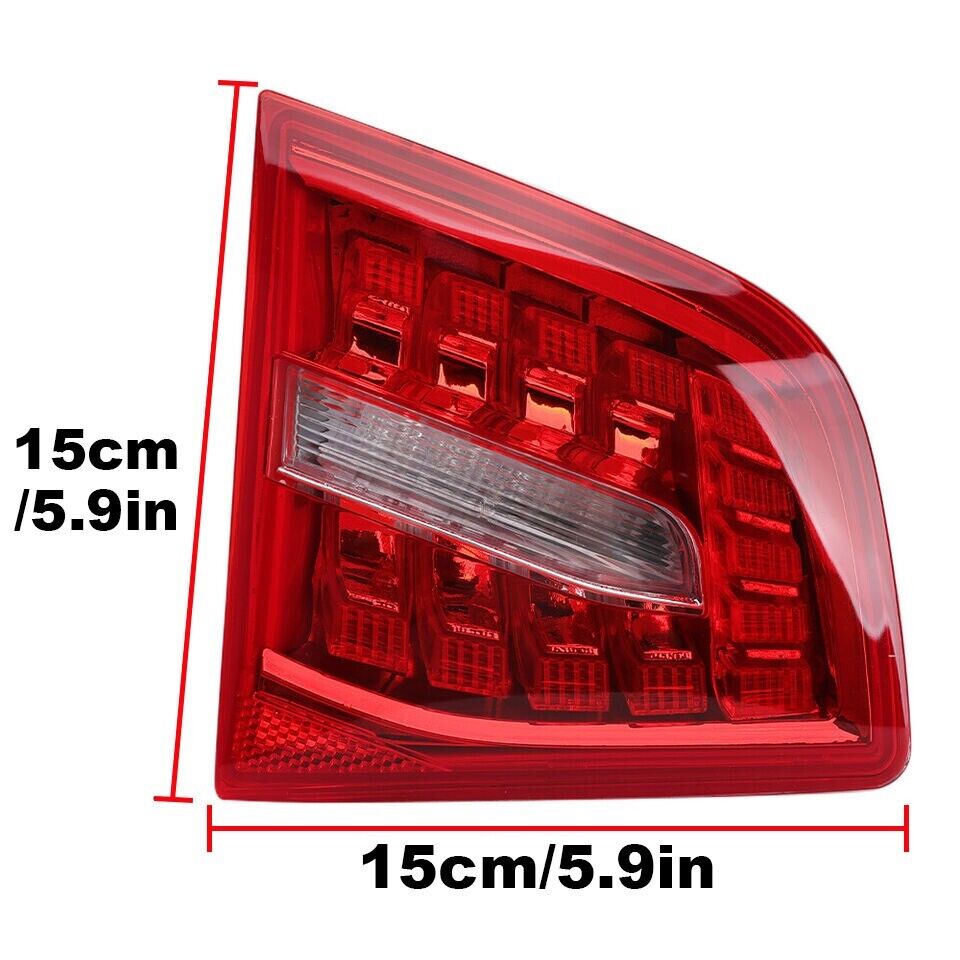 PAIR LEFT RIGHT SIDE LED REAR INNER TAIL LIGHT BRAKE LAMPS FOR AUDI A6 2009-2012