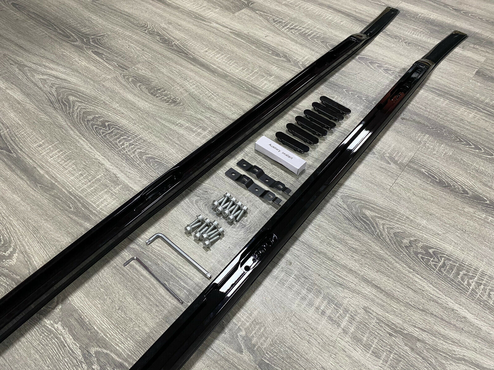 FOR LAND ROVER DEFENDER 110 L663 ALUMINIUM ROOF RAILS ROOF BARS BLACK STYLE 20+