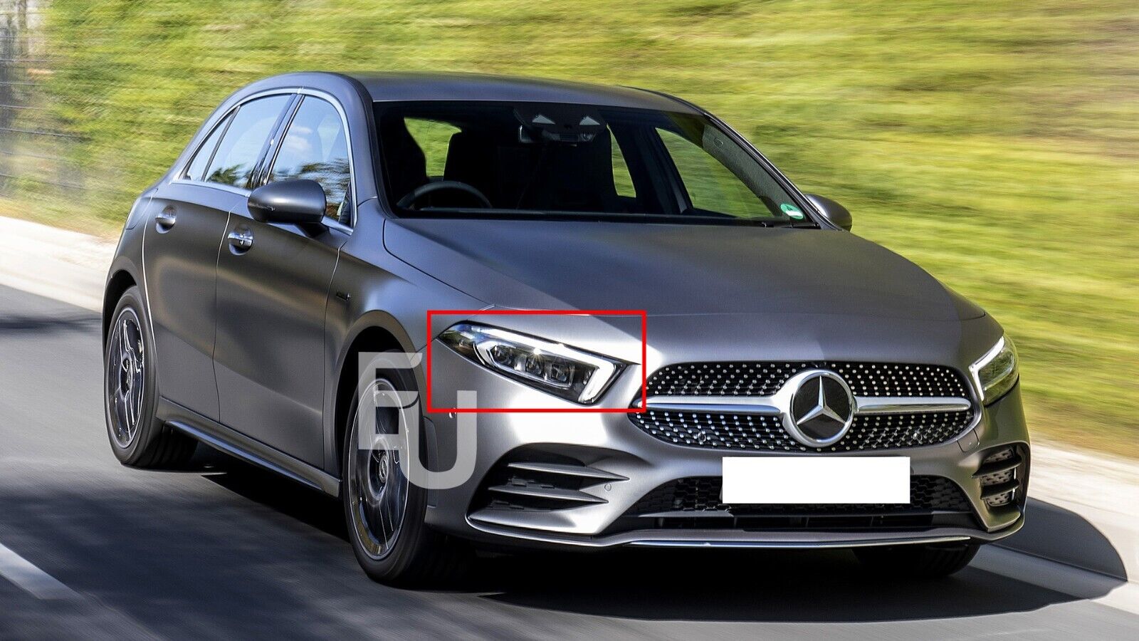 RIGHT SIDE FRONT HEADLIGHT LENS COVER FOR MERCEDES A CLASS W177 A180 A200 2018+