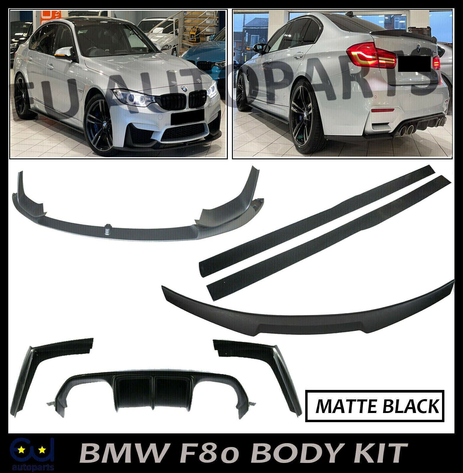 FOR BMW F80 M3  BODYKIT BODY KIT SPLITTER FRONT LIP REAR DIFFUSER