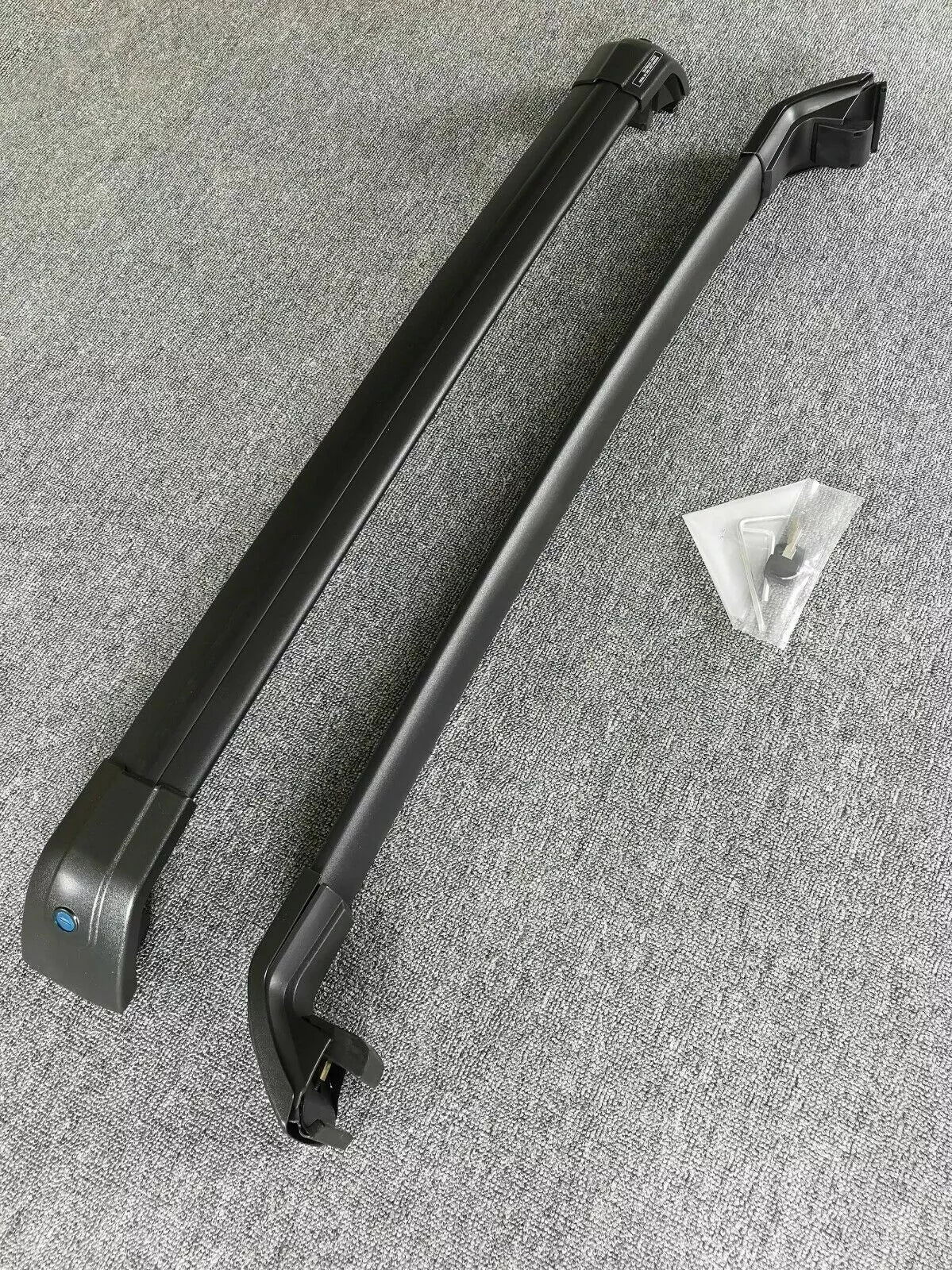 FOR RANGE ROVER SPORT L494 ROOF RAILS AND CROSS BARS GLOSS BLACK 100