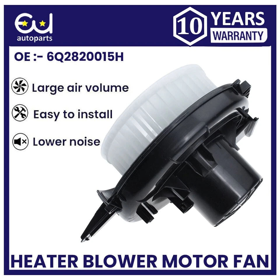 HEATER BLOWER MOTOR FAN FOR SEAT CORDOBA IBIZA MK3 MK4 SKODA ROOMSTER 6Q2820015