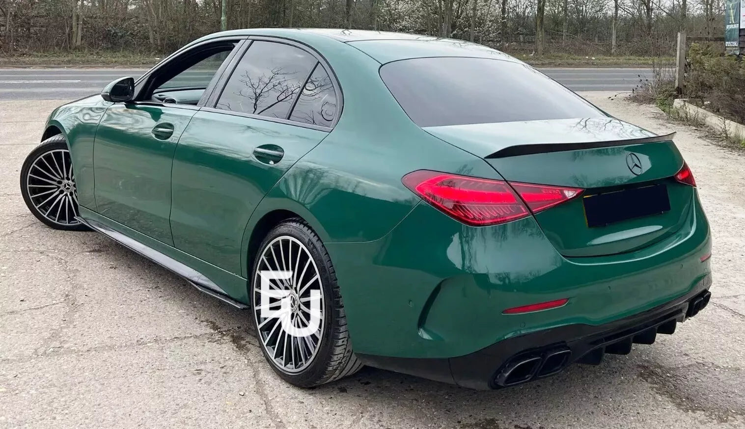 FOR MERCEDES C CLASS W206 C63 AMG REAR DIFFUSER LIP SPLITER TAIL PIPE AMG 2021+