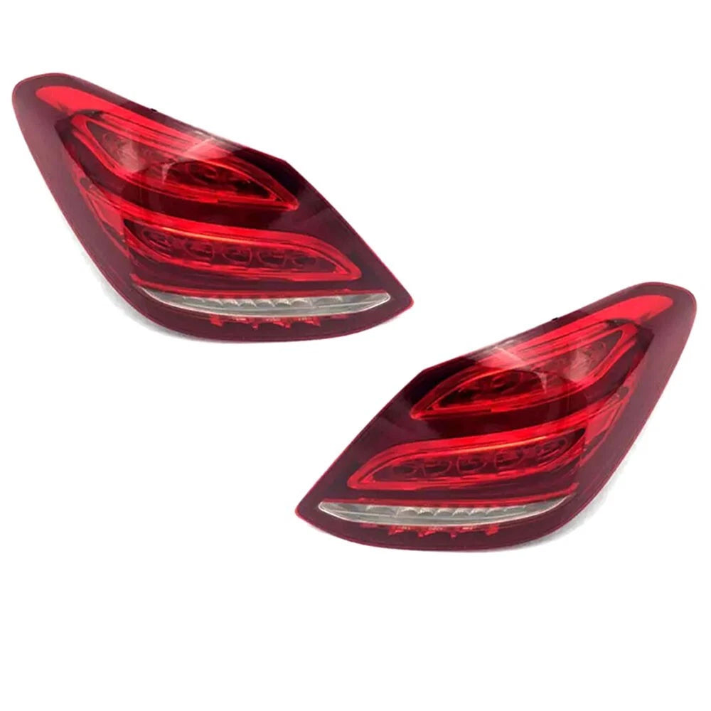 LEFT+RIGHT LED REAR TAIL LIGHT ASSEMBLY FOR MERCEDES-BENZ C-CLASS W205 2015-2018