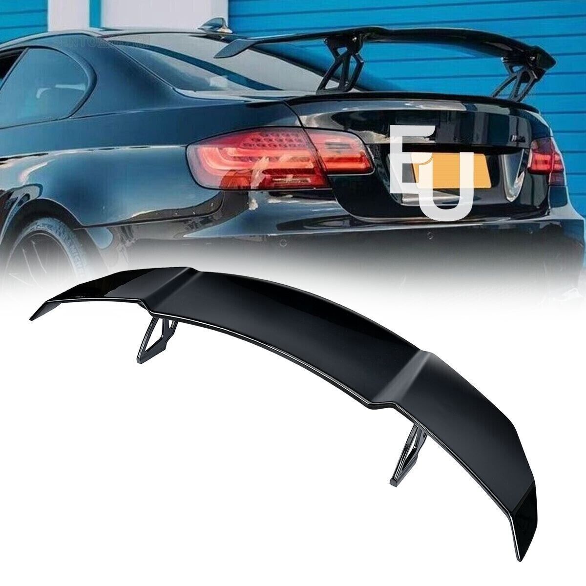 FOR 14 genERATION UNIVERSAL REAR BOOT TOP SPOILER FOR SEDAN model GLOSS BLACK
