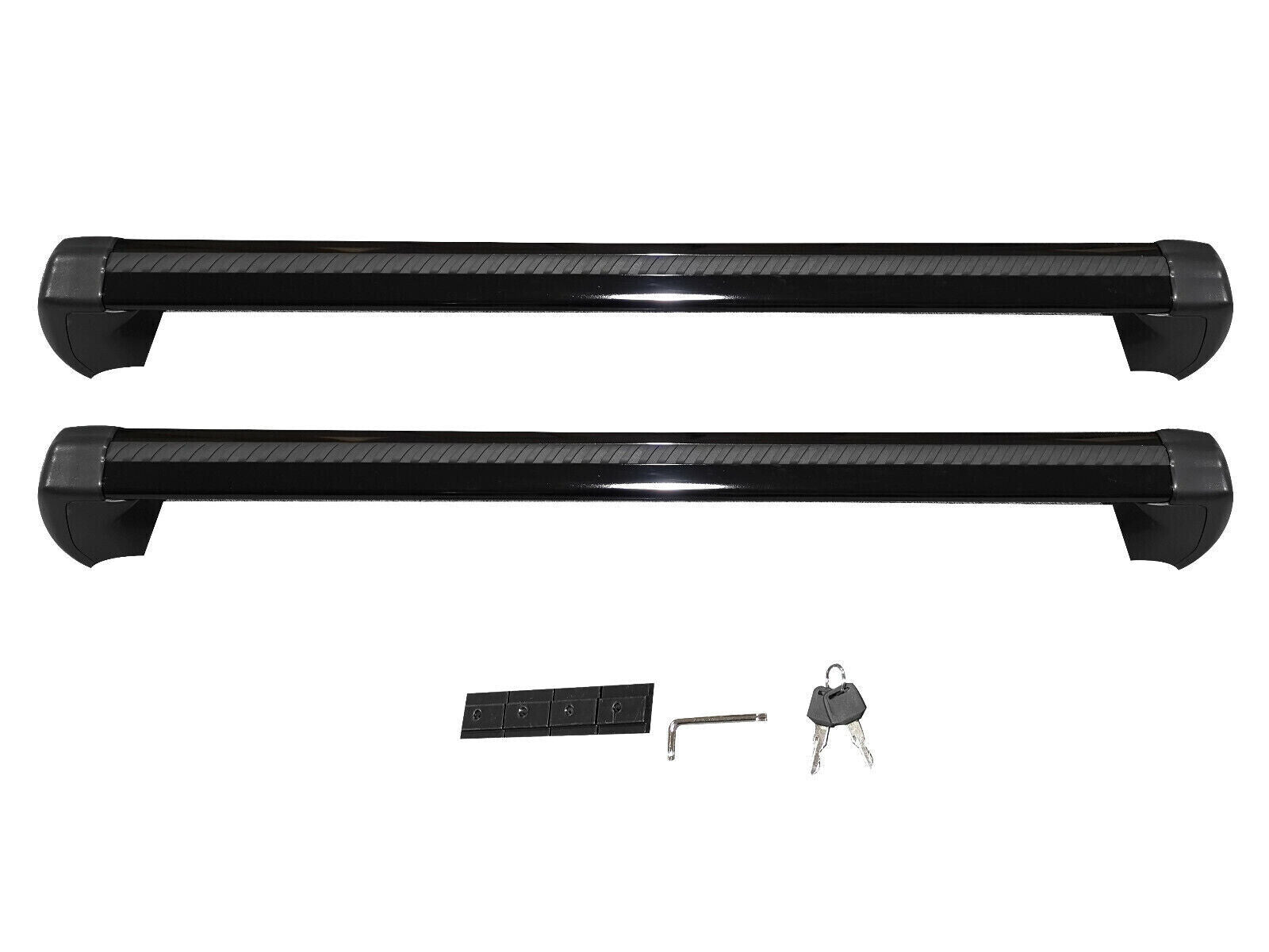 FOR LAND ROVER DEFENDER 90 L663 ROOF RAIL CROSS BARS LOCKABLE BLACK STYLE 2020+