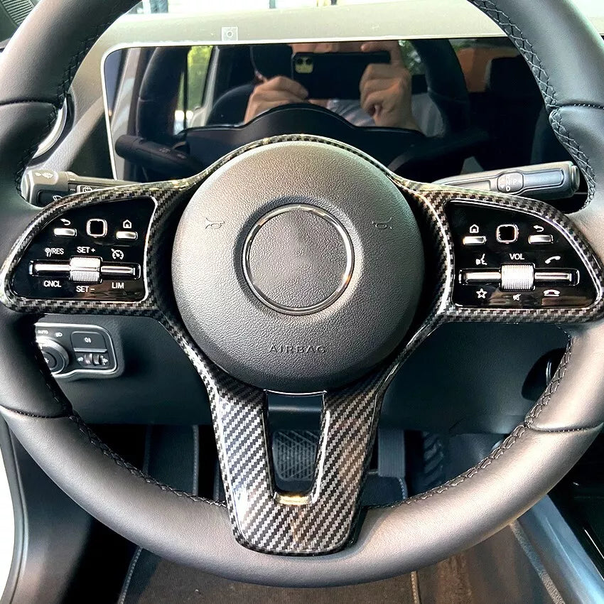 STEERING WHEEL FRAME TRIM COVER FOR MERCEDES A C CLASS W213 W177 W205 W463 C257