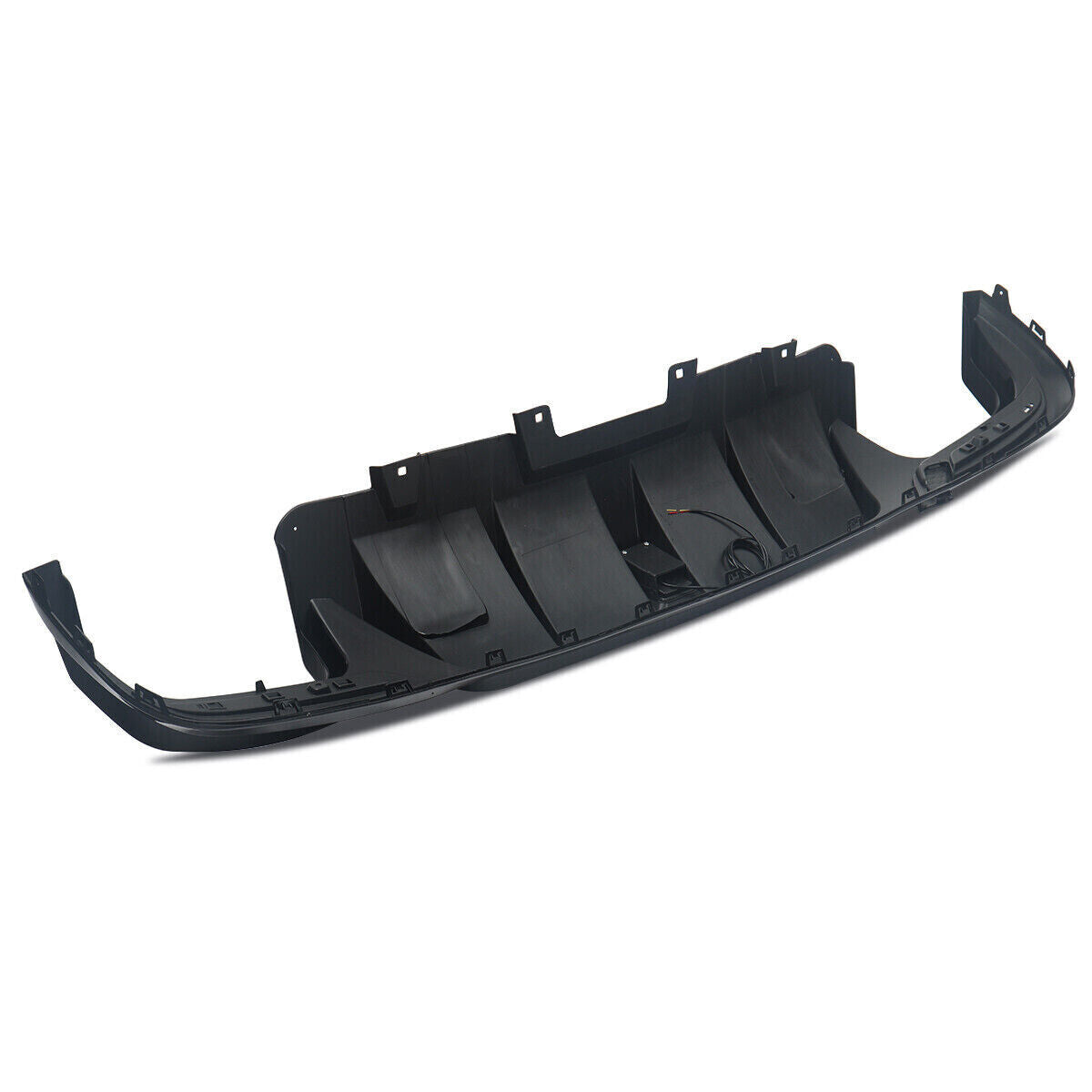 FOR MERCEDES GLE GLS W166 X166 REAR DIFFUSER WITH LIGHT & TAILPIPES BLACK 15-19