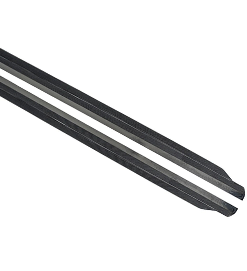 FOR BMW G60 MP STYLE PAIR SIDE SKIRT EXTENTIONS GLOSS BLACK 2023+