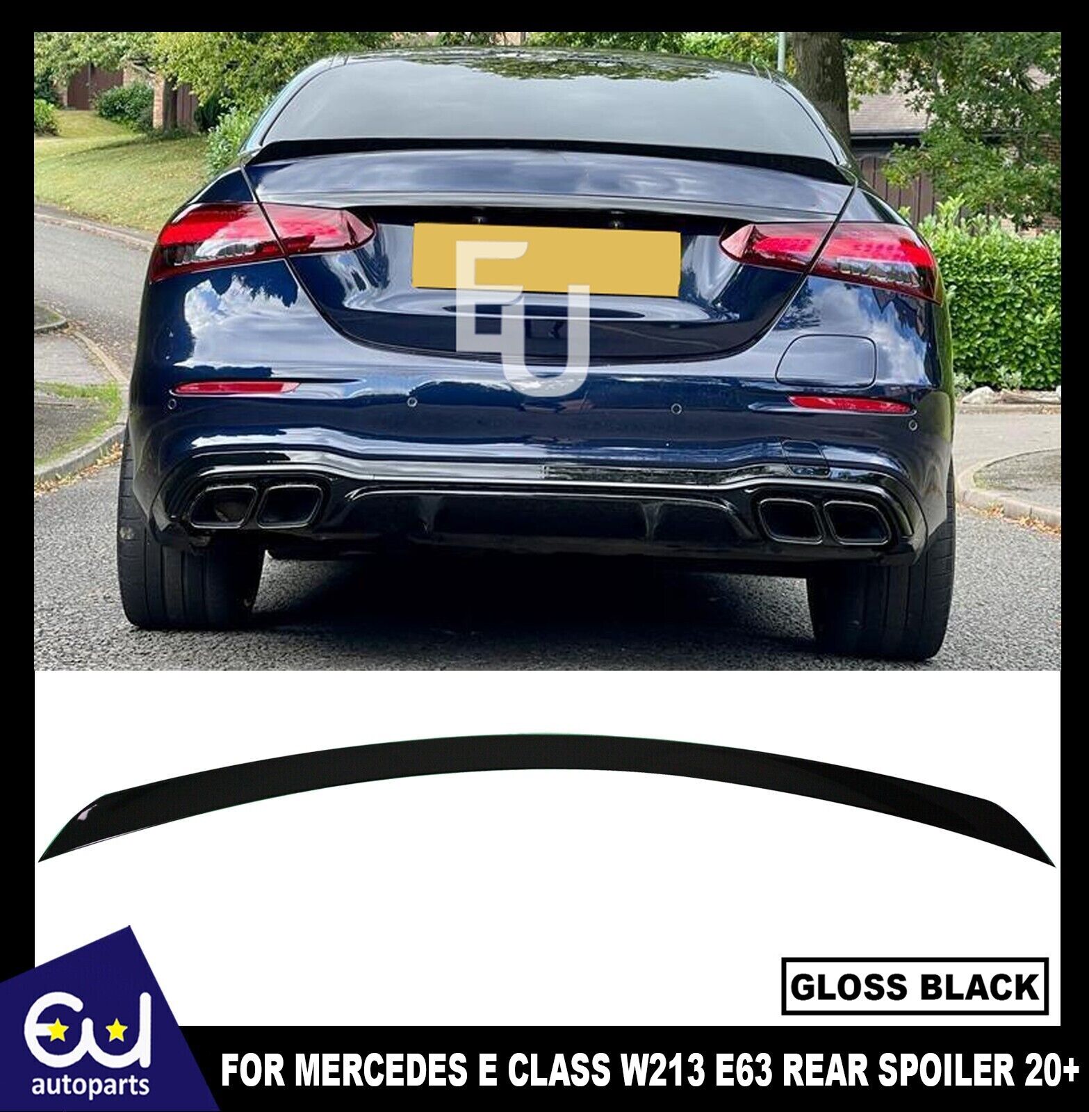 REAR BOOT SPOILER TRUNK LIP FOR MERCEDES E CLASS W213 E63 AMG LOOK FACELIFT 20+