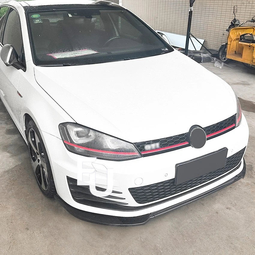 FOR VW Golf MK7 MK7.5 R GTD GTI TSI TDI FRONT SPLITTER SPOILER LIP GLOSS 13-20