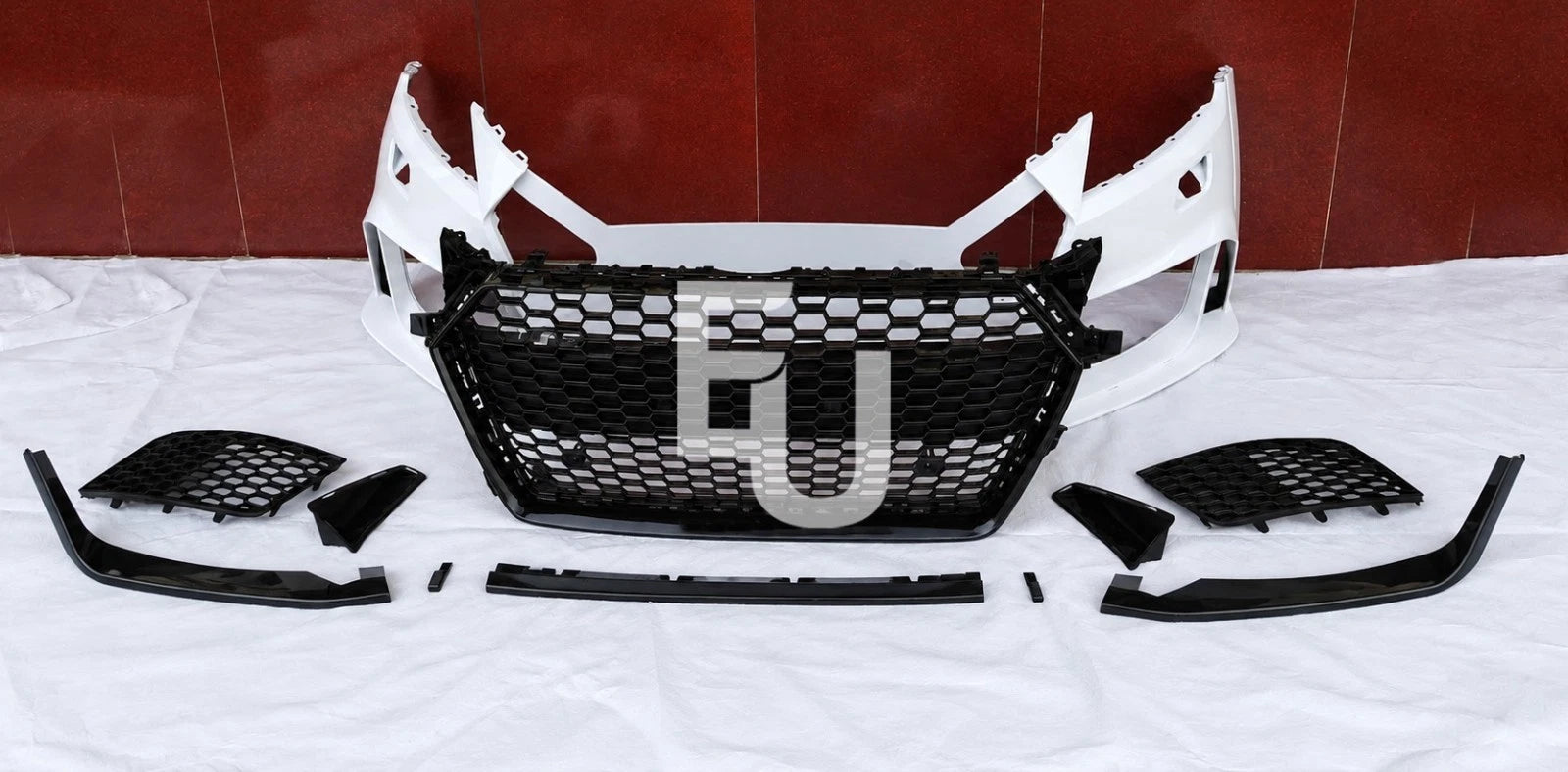 TTRS LOOK CONVERSION FRONT BUMPER BODY KIT FOR AUDI TT MK3 8S 2014-2018 W/GRILLE