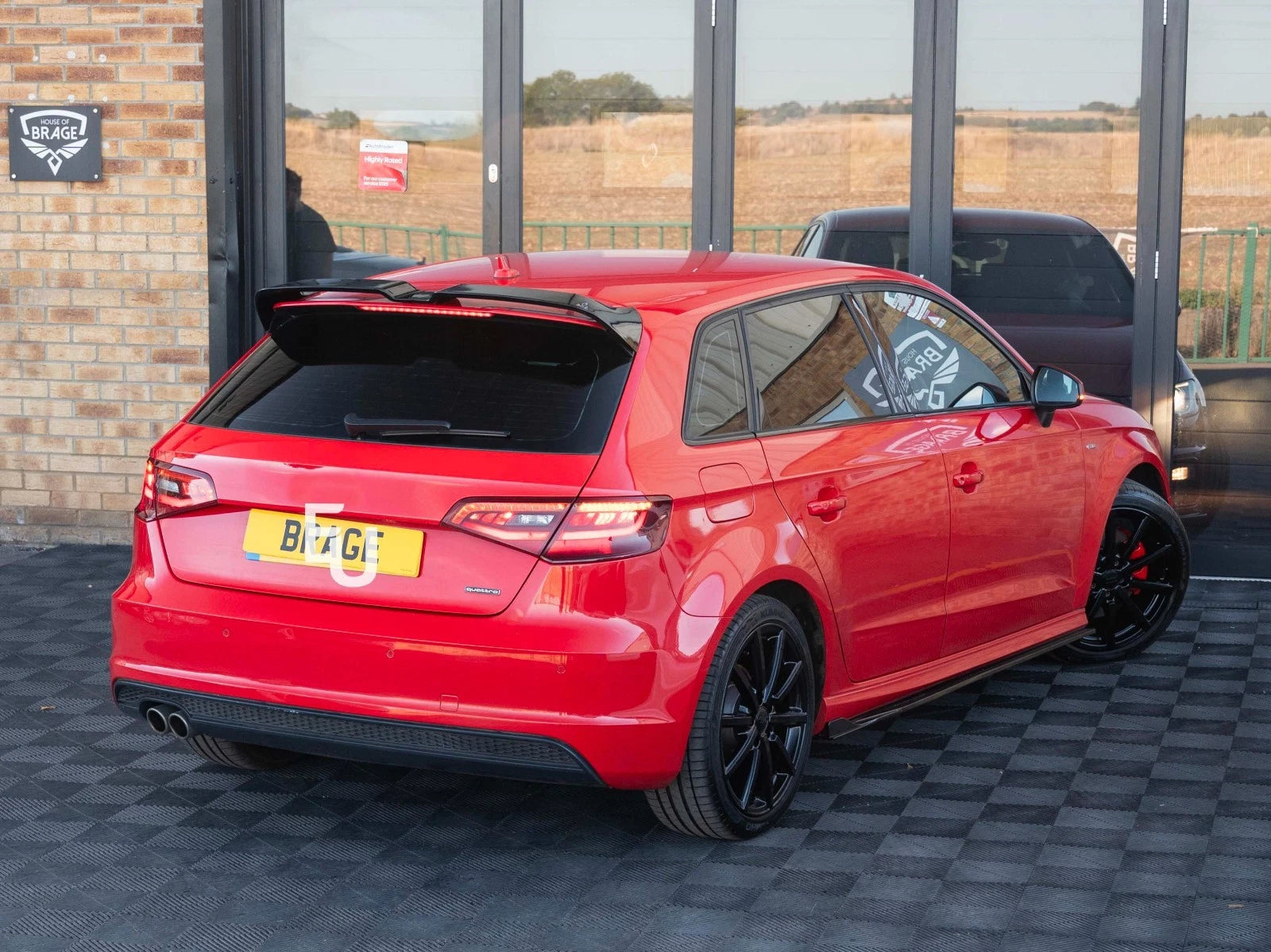 REAR BOOT ROOF SPOILER LIP OETTINGER STYLE FOR AUDI A3 S3 RS3 8V HATCHBACK 13-20