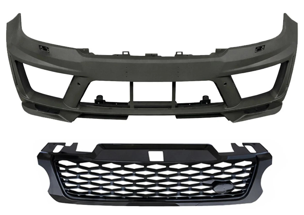 FOR RANGE ROVER SPORT L494 2013-2017 LM STYLE FRONT BUMPER BODY KIT SPLITTER