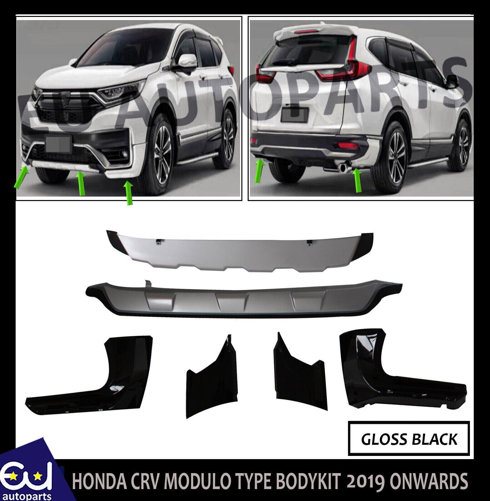 FOR HONDA CRV MK5 MODULO AERO BODYKIT BODY KIT FRONT SPLITTER LIP REAR