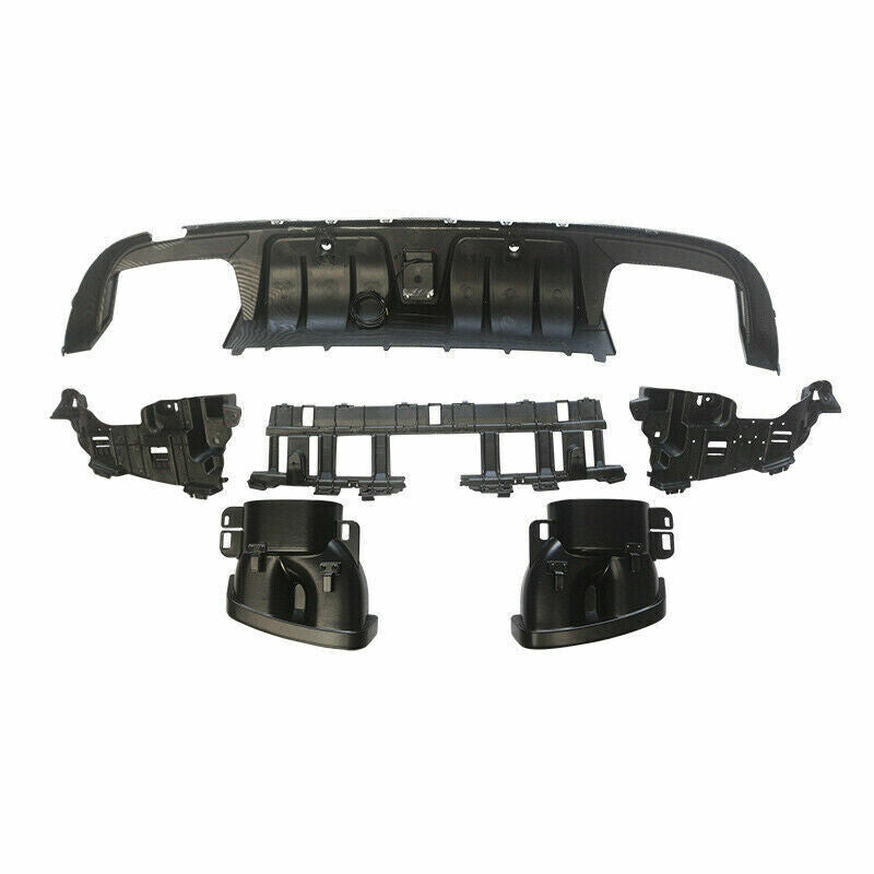 FOR MERCEDES BENZ C CLASS W205 C63 AMG REAR BUMPER DIFFUSER AMG F1 LIGTH STYLE