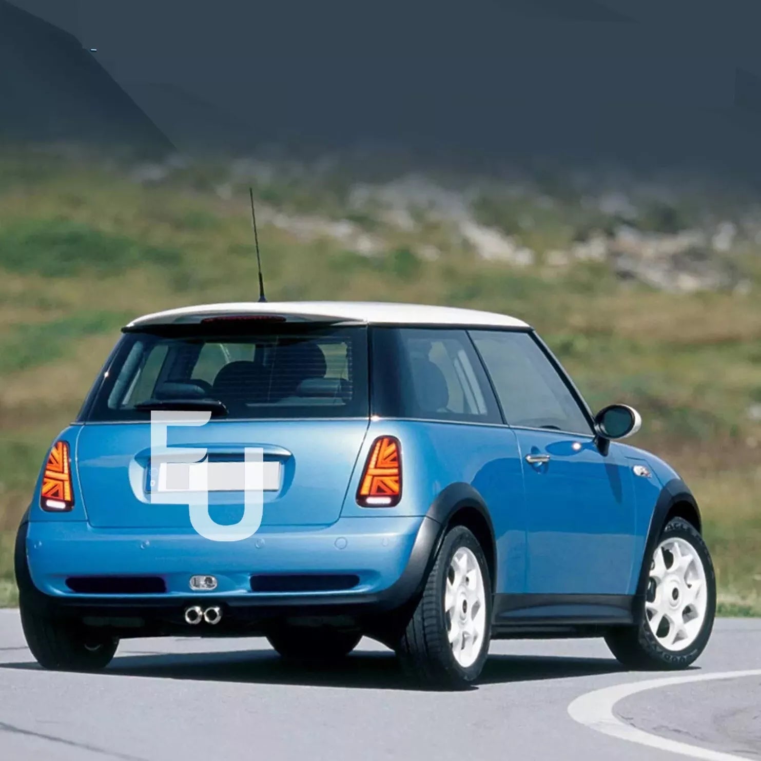 FOR MINI COOPER S R50 R52 R53 UNION JACK TAIL LIGHTS LAMP W/ANIMATION 2001-2006