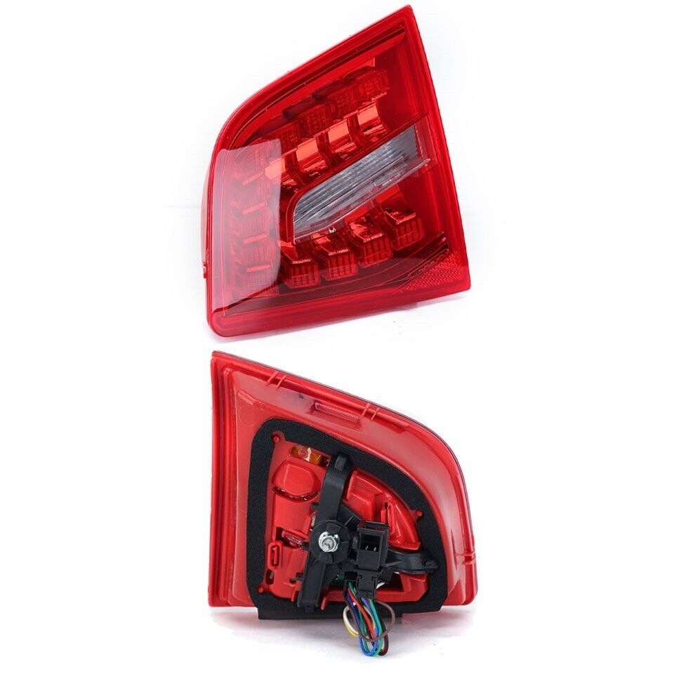 PAIR LEFT RIGHT SIDE LED REAR INNER TAIL LIGHT BRAKE LAMPS FOR AUDI A6 2009-2012