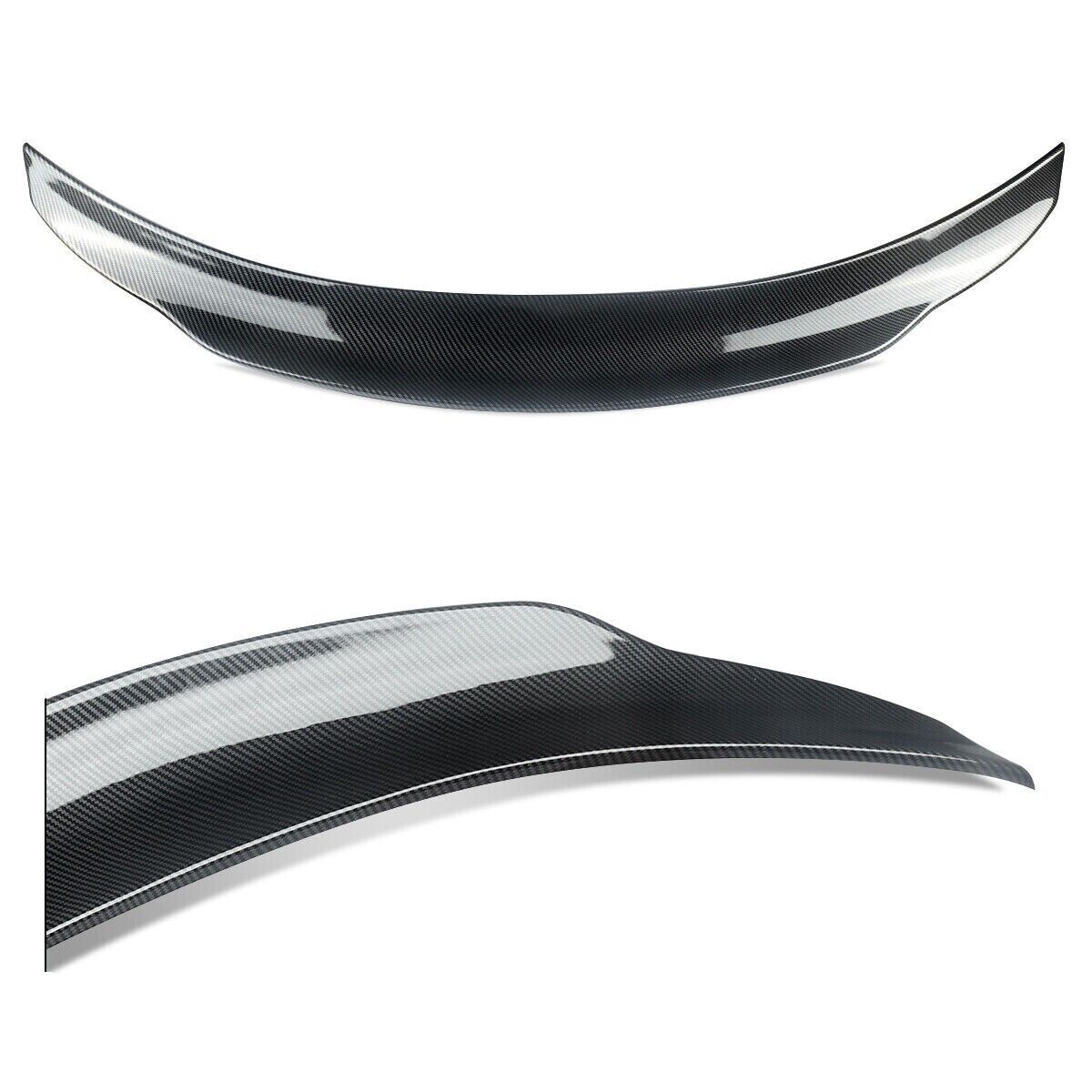FOR MERCEDES C CLASS W205 RENNTECH PSM STYLE REAR BOOT SPOILER LIP CARBON LOOK