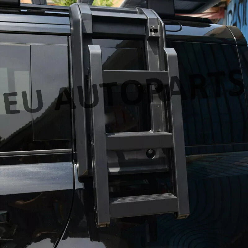 FOR LAND ROVER DEFENDER L663 TELESCOPIC SIDE LADDER DEPLOYABLE ROOF BLK EDITION