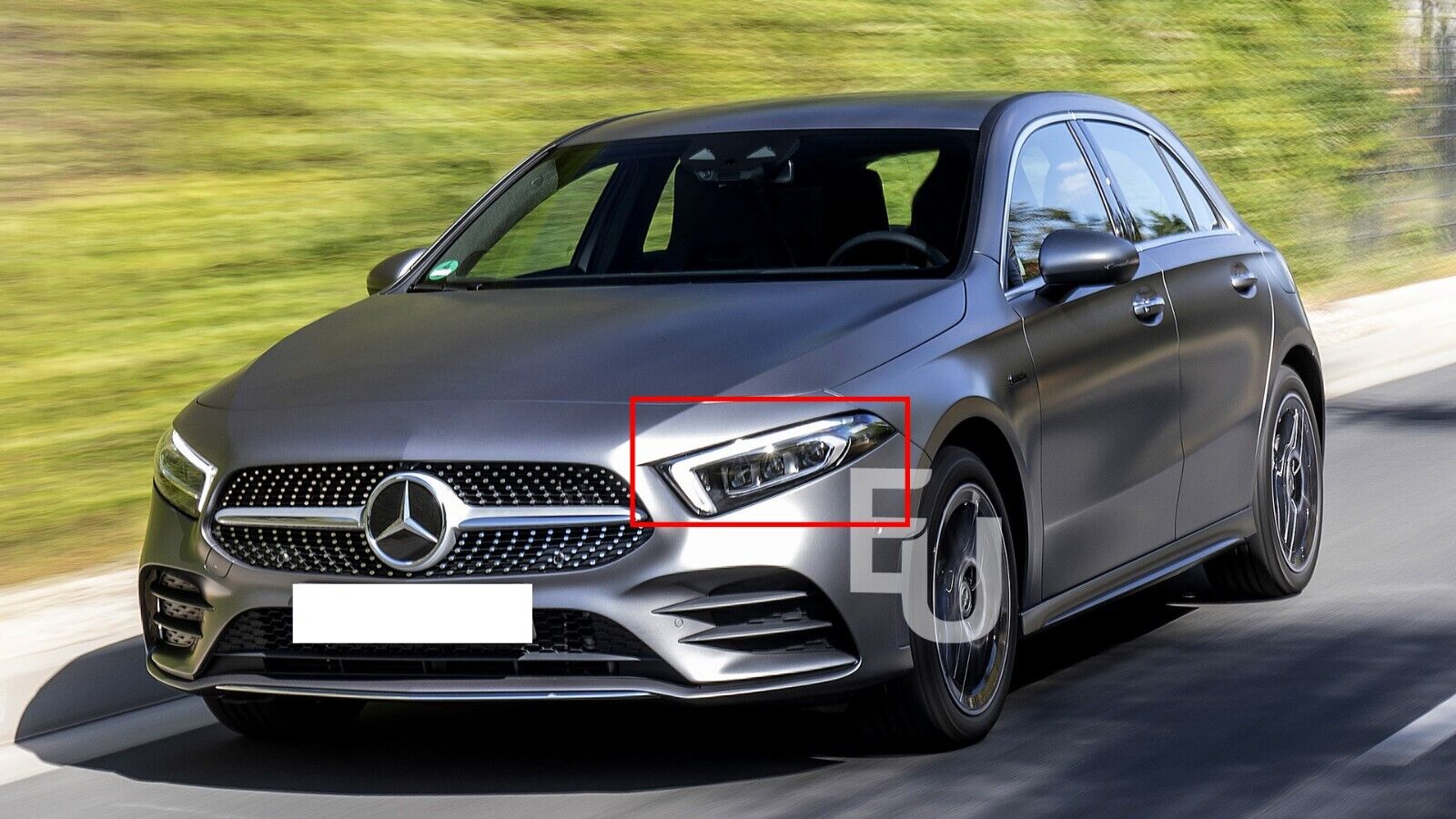 FOR MERCEDES-BENZ A CLASS W177 HEADLIGHT LENS COVER LEFT PASSENGER SIDE + MANUAL