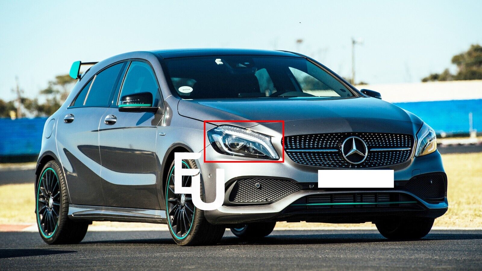 FOR MERCEDES BENZ A CLASS W176 2016-2018 FRONT RIGHT HEADLIGHT LAMP LENS COVER