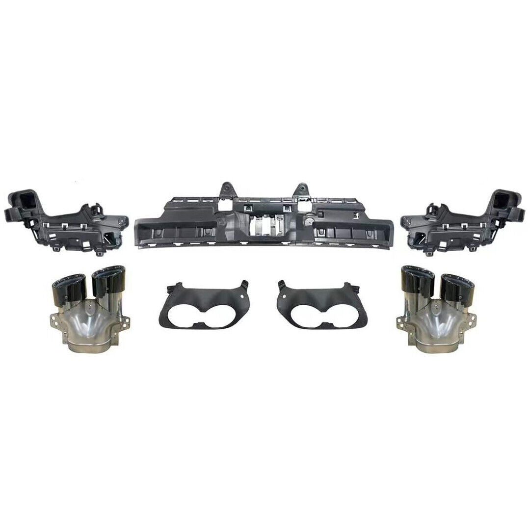 REAR DIFFUSER & BLACK PIPES FOR MERCEDES GLC C253 COUPE AMG GLC43 STYLE 2016+
