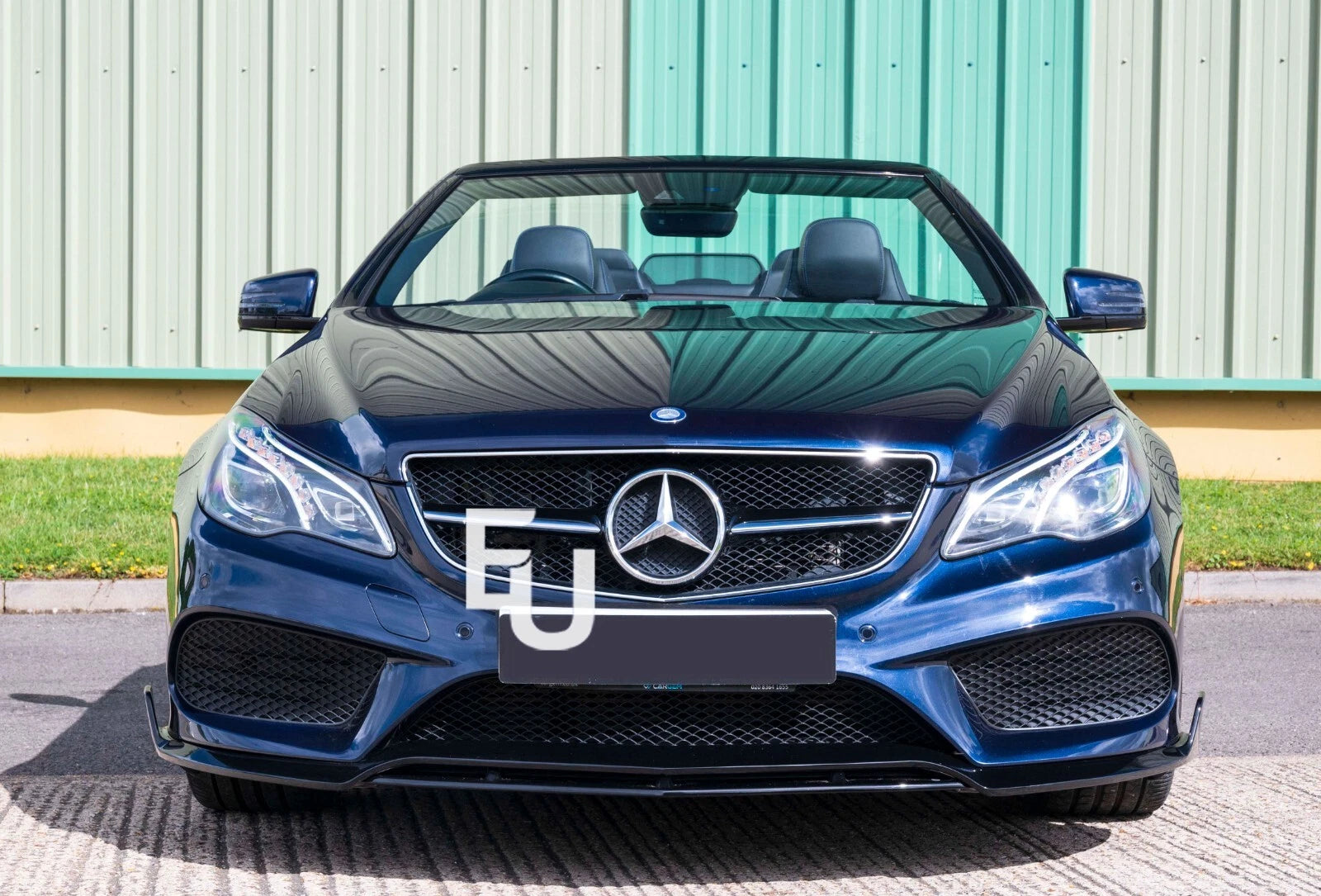 FRONT SPLITTER LIP FOR MERCEDES BENZ E W207 C207 AMG LINE 2014-2016 GLOSS BLACK