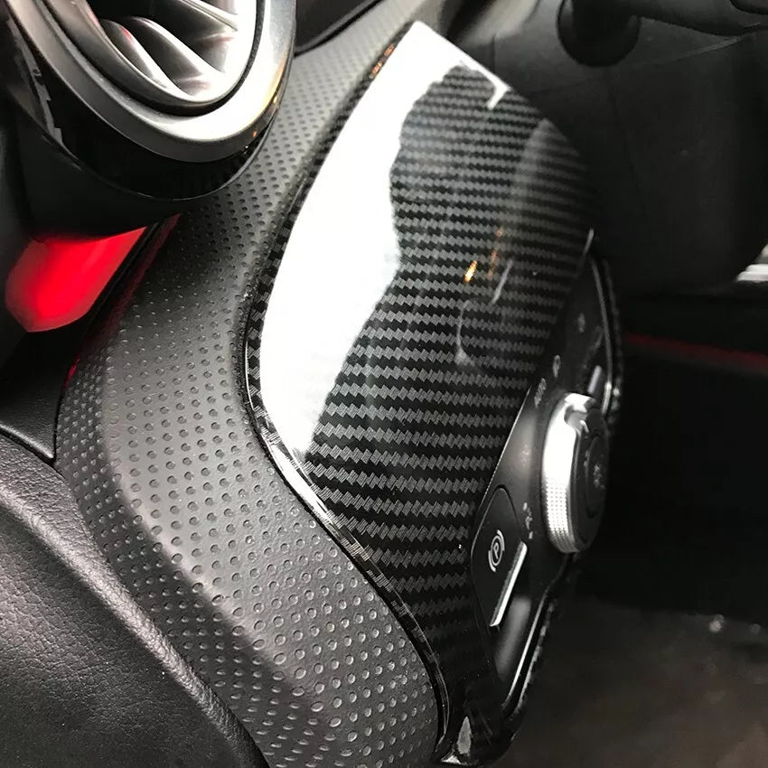 FOR MERCEDES A CLA CLASS W177 C118 ABS CARBON LIGHT CANTROL PANEL COVER TRIM
