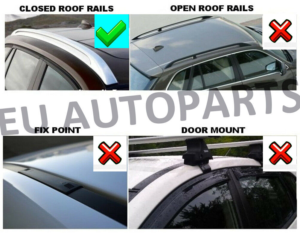 FOR LAND ROVER DISCOVERY 3 & 4 FULL BLACK RACK ROOF RAILS CROSS BARS ANTI THEFT