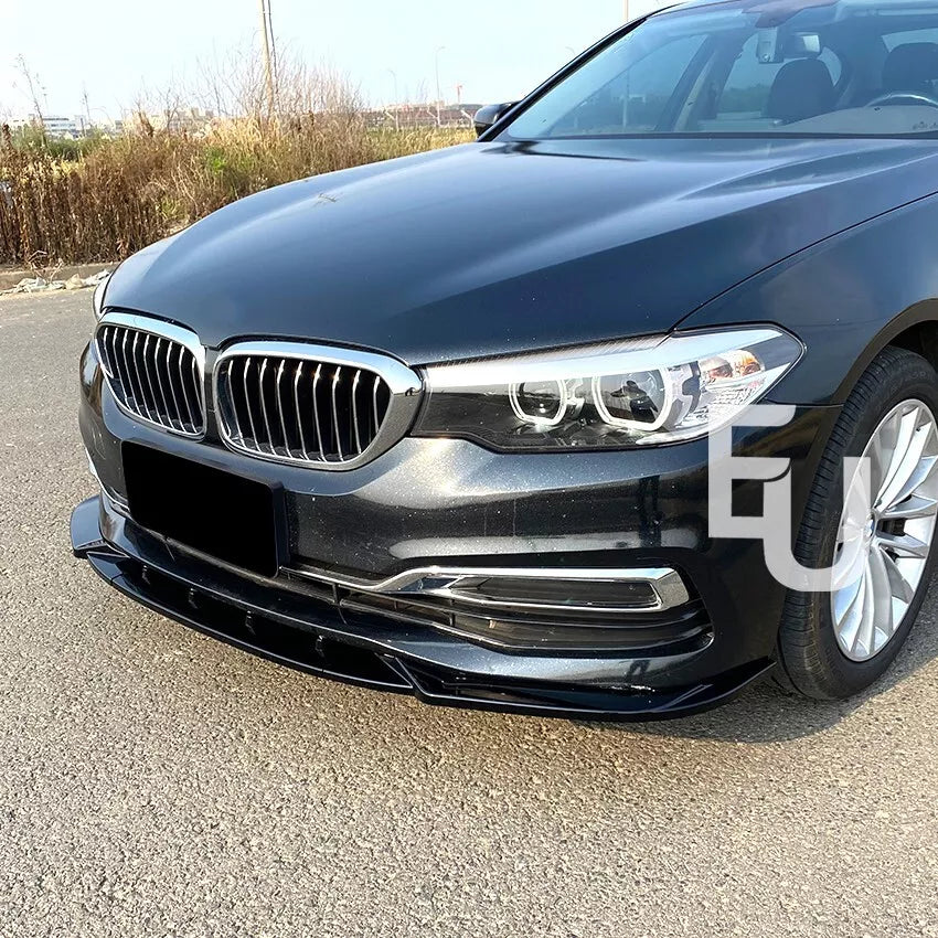 FOR BMW 5 SERIES G30 G31 STANDARD SE FRONT SPLITTER LIP DIFFUSER GLOSS BLACK 17-20