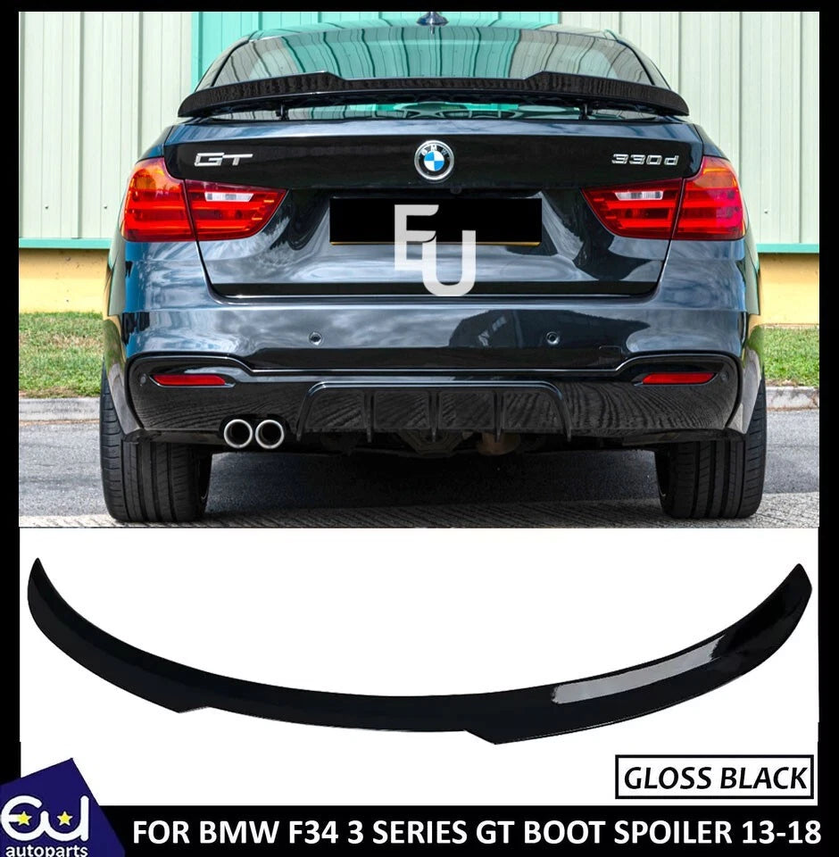 FOR BMW F34 3 SERIES GT GRAN TURISMO 12-19 REAR BOOT SPOILER WING LIP BLACK