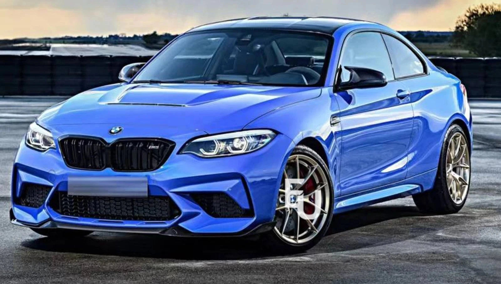 M2C CONVERSION FULL SIDE FRONT REAR BUMPER BODYKIT FOR BMW 2 SERIES F22 F23 14+