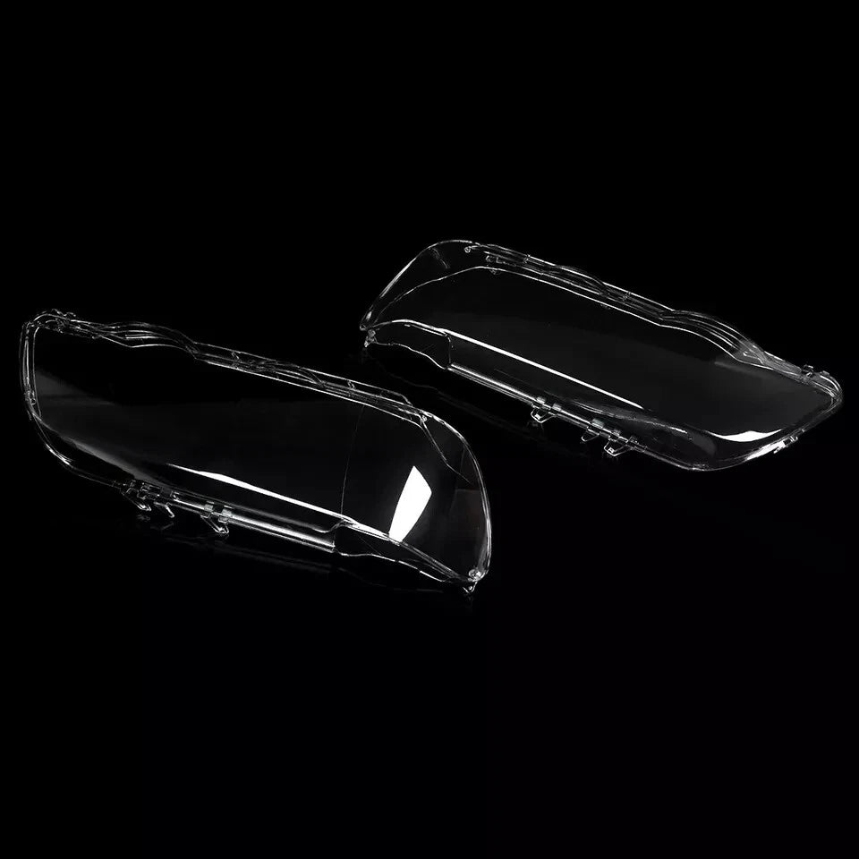 LEFT RIGHT HEADLIGHT HEADLAMP LENS COVER SHELL REPLACEMENT FOR BMW X5 E53 00-03