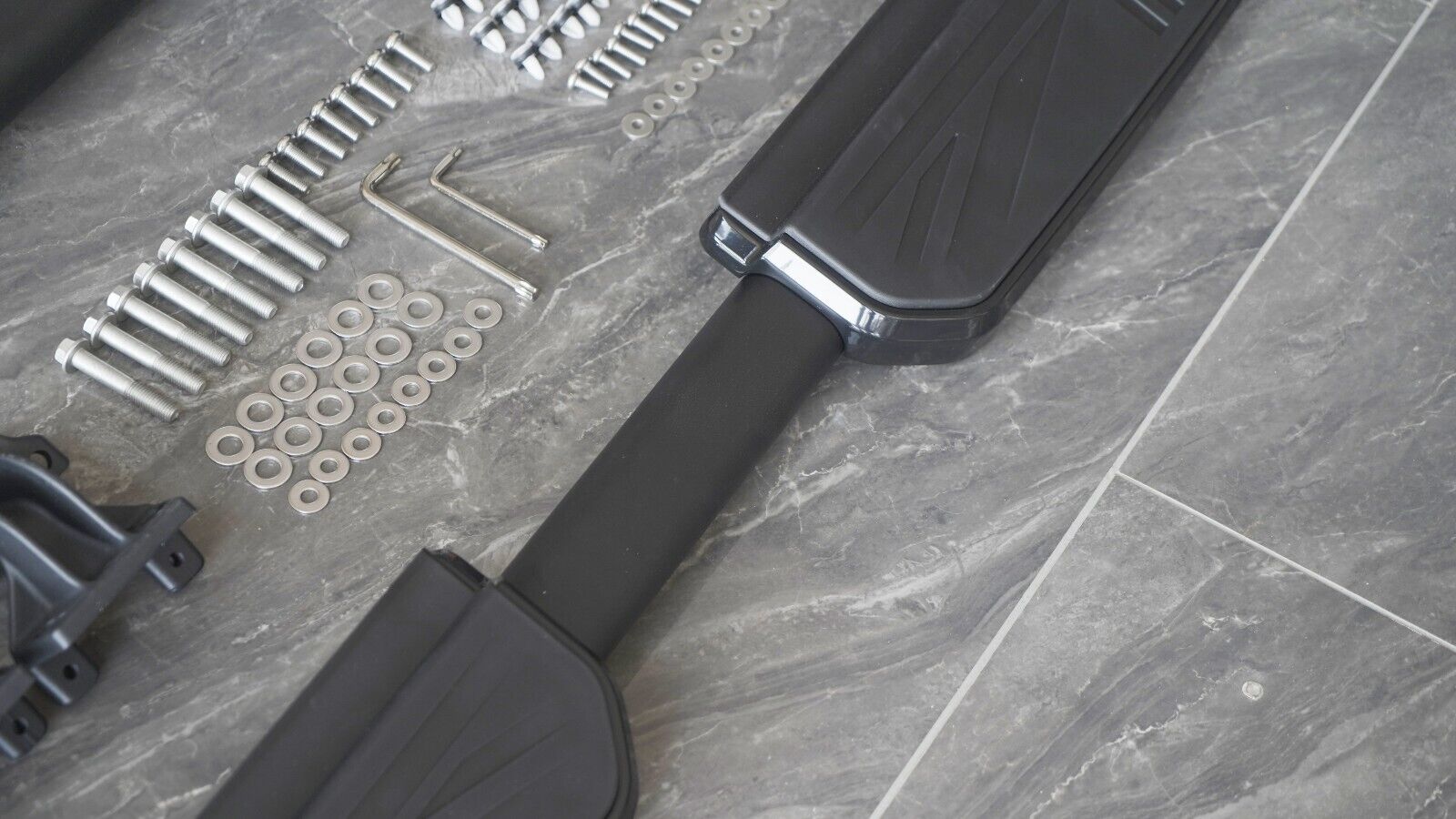 RUNNING BOARD SIDE STEPS FOR LAND ROVER DEFENDER 110 L663 UNION JACK DESIGN 20+