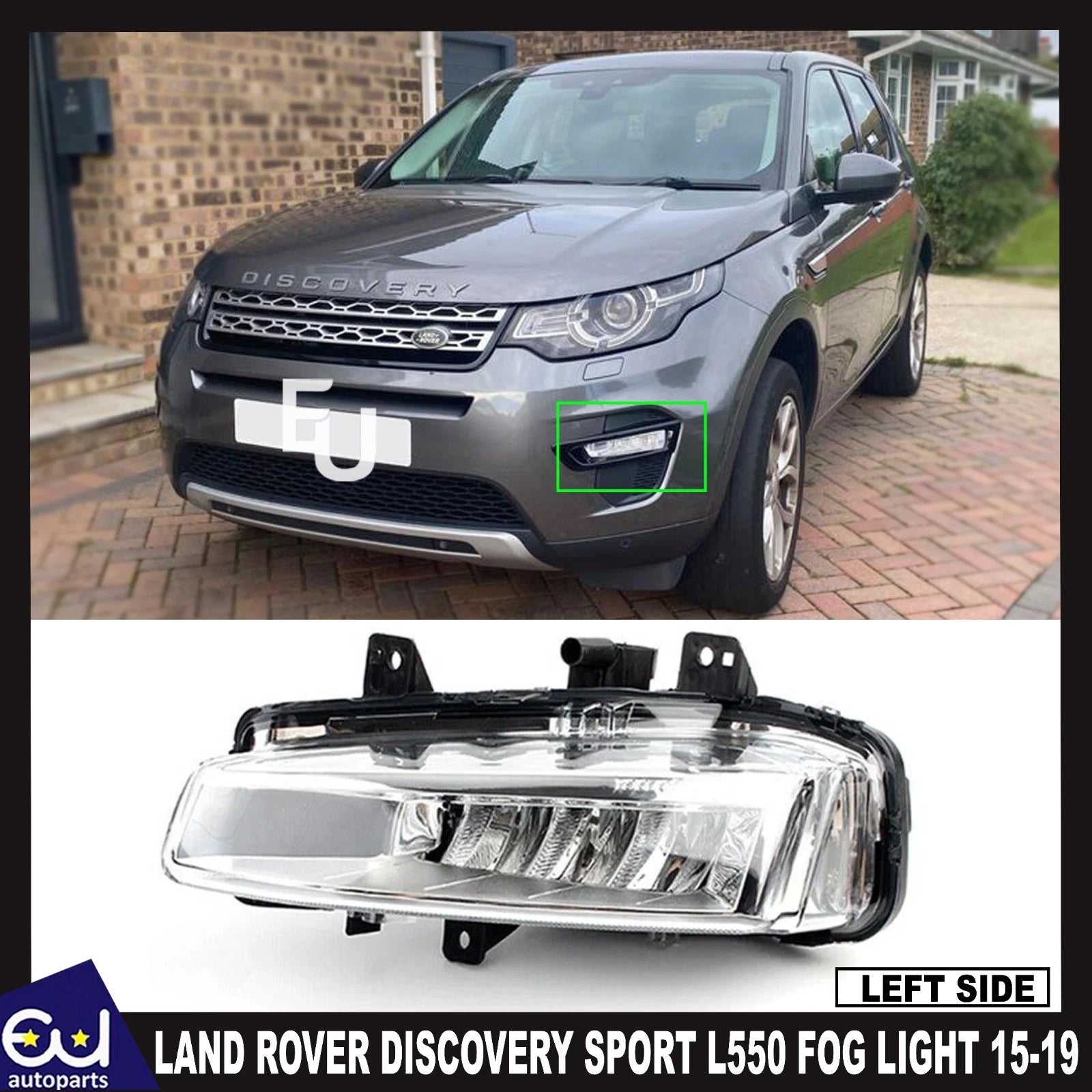 LH FOG LAMP LED FOR LAND ROVER DISCOVERY SPORT 2015-19 L550 FRONT BUMPER LIGHT