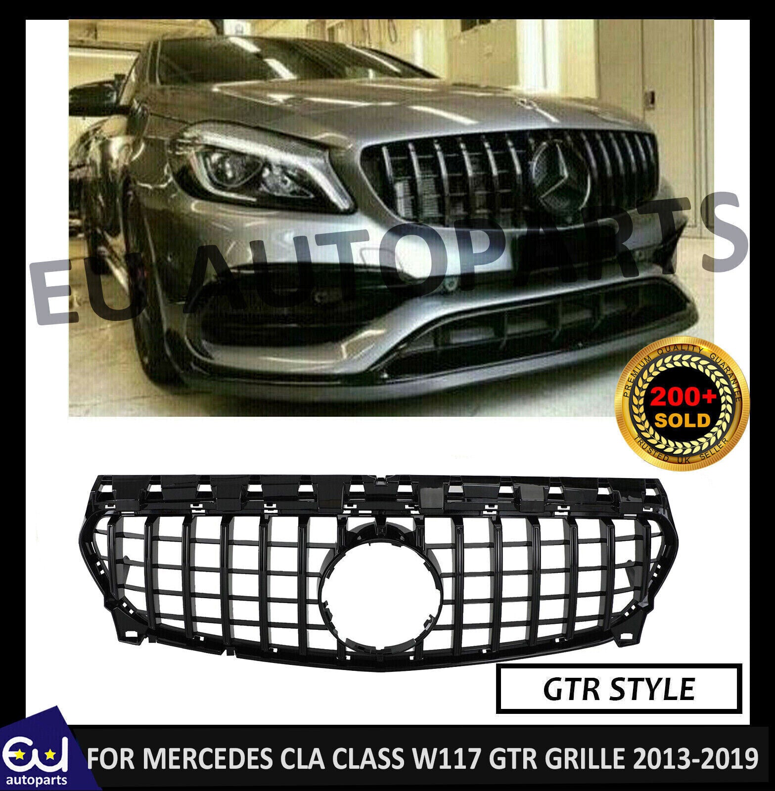 FOR MERCEDES CLA CLASS W117 C117 CLA200 CLA250 CLA45 GTR GRILL GRILLE ABS 13-19