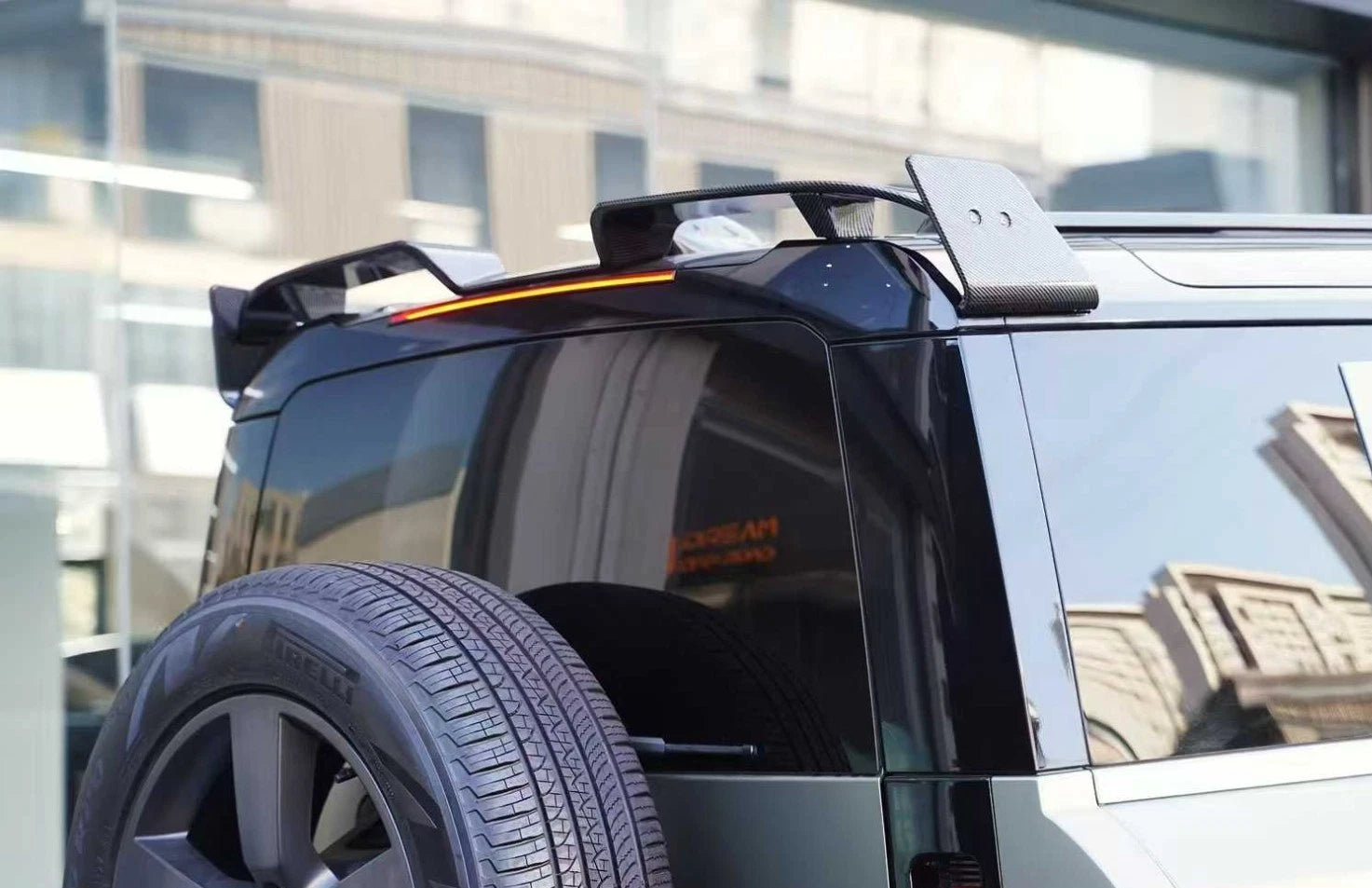 BRAGE DESIGN REAR ROOF SPOILER AERO WING FOR LAND ROVER DEFENDER 90 110 130 L663