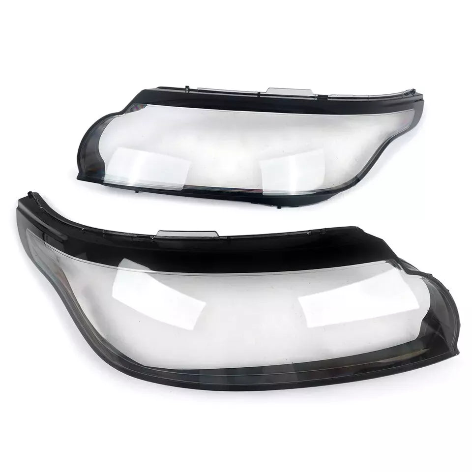 LEFT RIGHT SIDE PAIR HEADLIGHT LENS LAMP COVER FOR RANGE ROVER SPORT L494 13-17