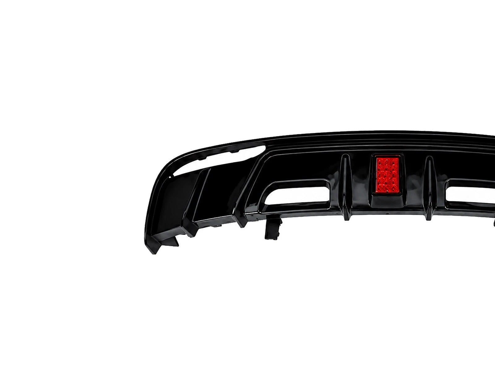 BRAGE DESIGN REAR BUMPER DIFFUSER WITH LED FOR TESLA MODEL 3 GLOSS BLK 2017-2023