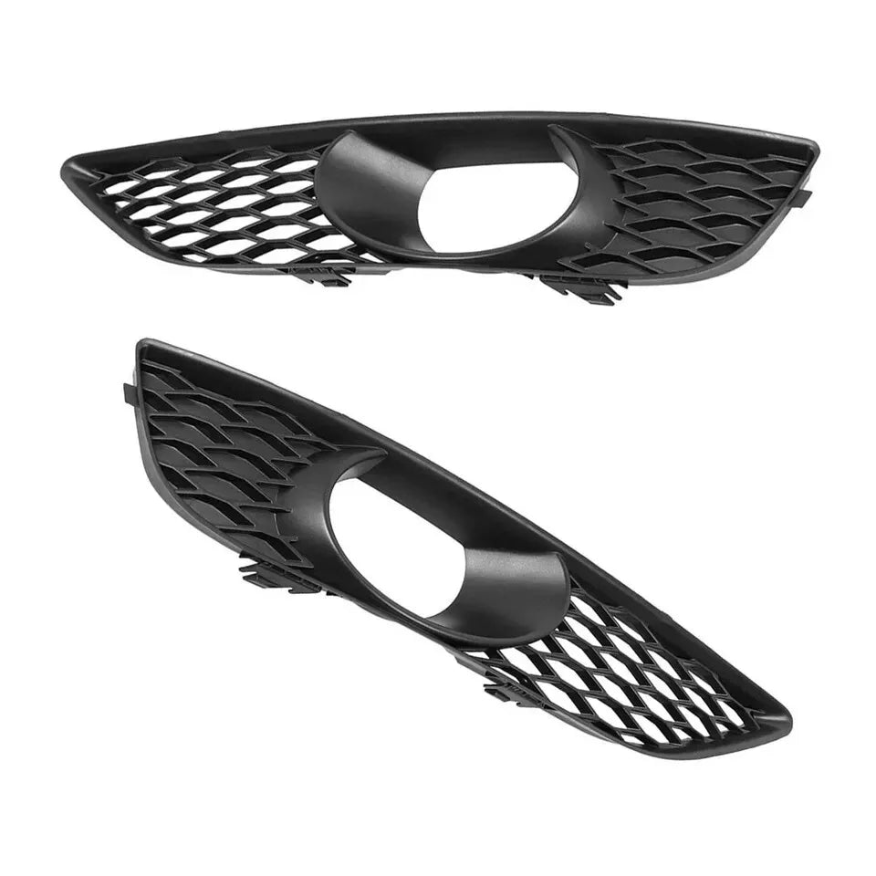 4PCS FRONT BUMPER FOG LIGHT COVER & GRILLE FOR AUDI Q7 4L S LINE 2010-2015