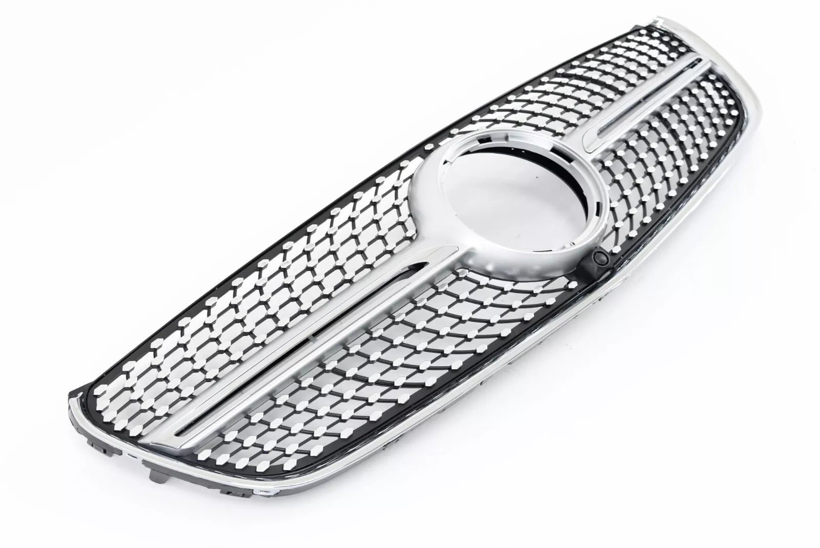 FOR MERCEDES VITO W447 BLACK CHROME DIAMOND STYLE SILVER GRILL GRILLE 2015-2019