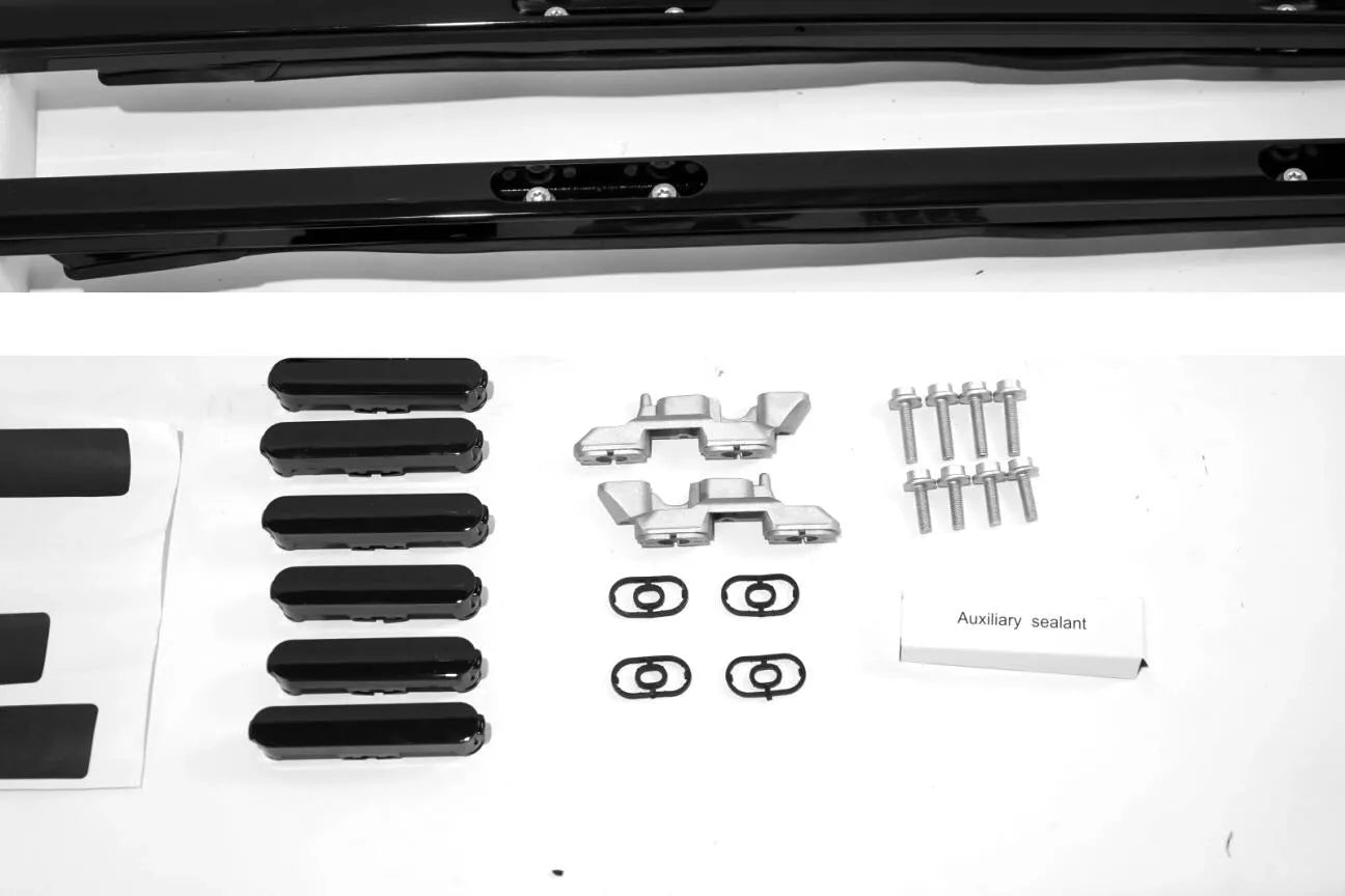 FOR LAND ROVER DISCOVERY 5 L462 ROOF RAILS RACK CROSS BARS KIT BLACK LOCKABLE