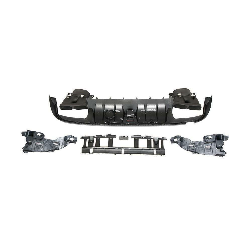 FOR MERCEDES BENZ C CLASS W205 C63 AMG REAR BUMPER DIFFUSER AMG F1 LIGTH STYLE