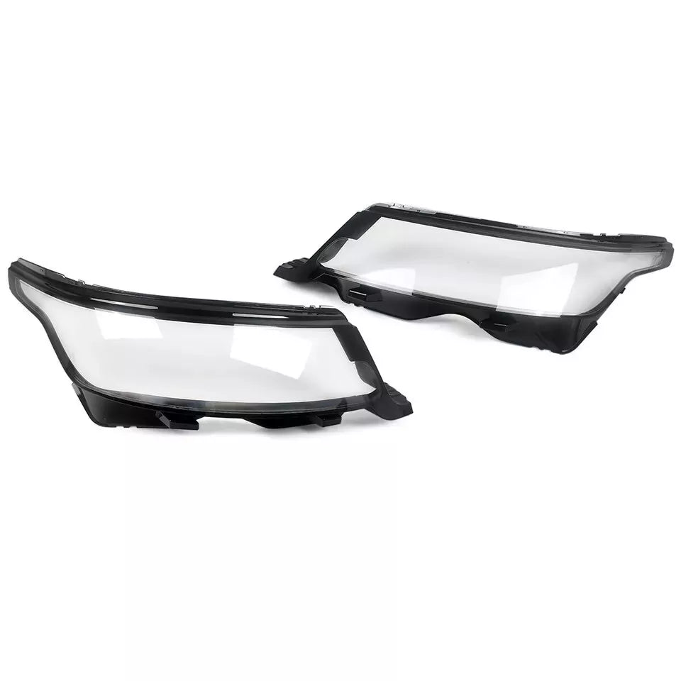 FOR RANGE ROVER SPORT L494 LEFT RIGHT SIDE PAIR HEADLIGHT LENS LAMP COVER 18-22