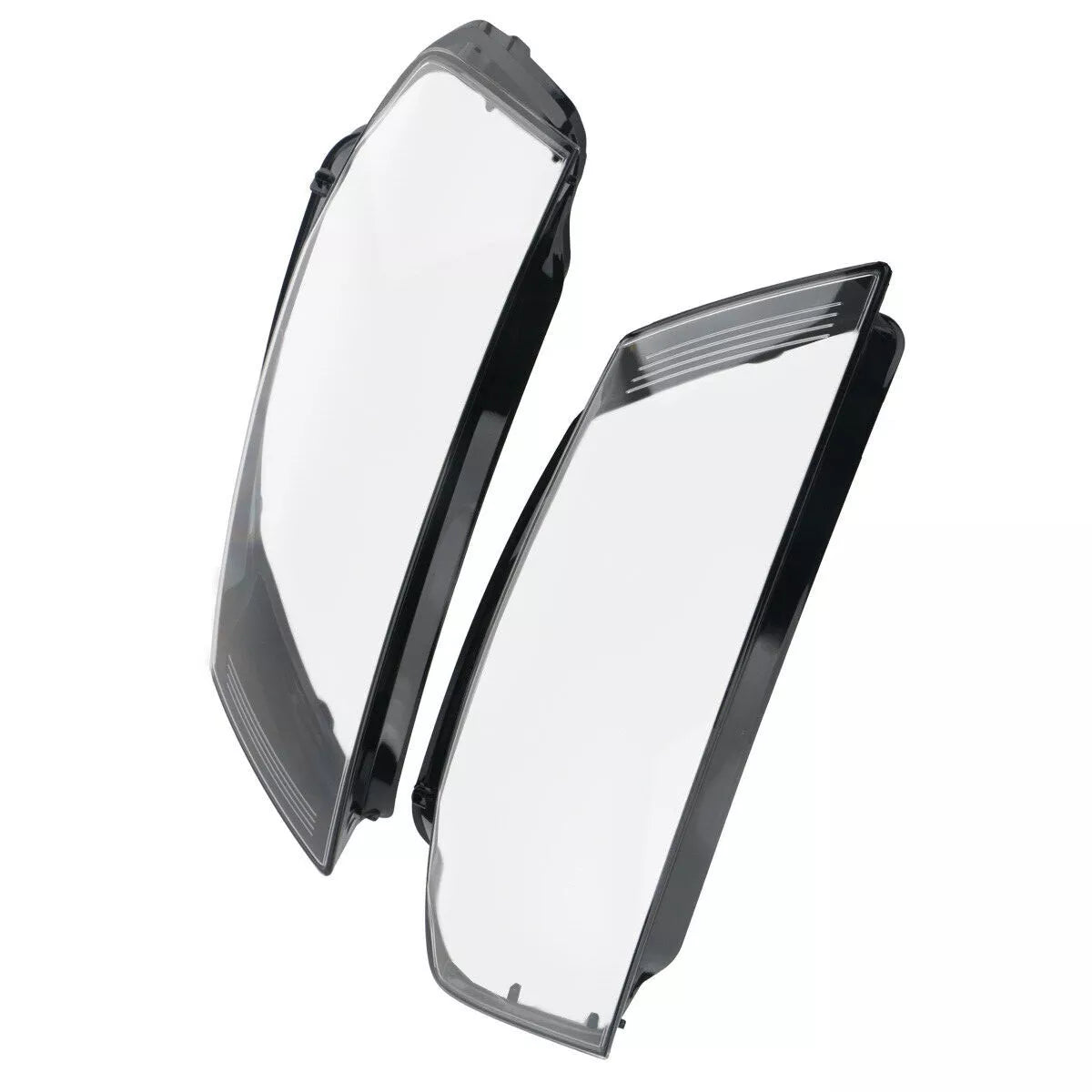 FOR AUDI A3 8P LEFT RIGHT SIDE PAIR FRONT HEADLIGHT HEADLAMP LENS COVER 2008-13