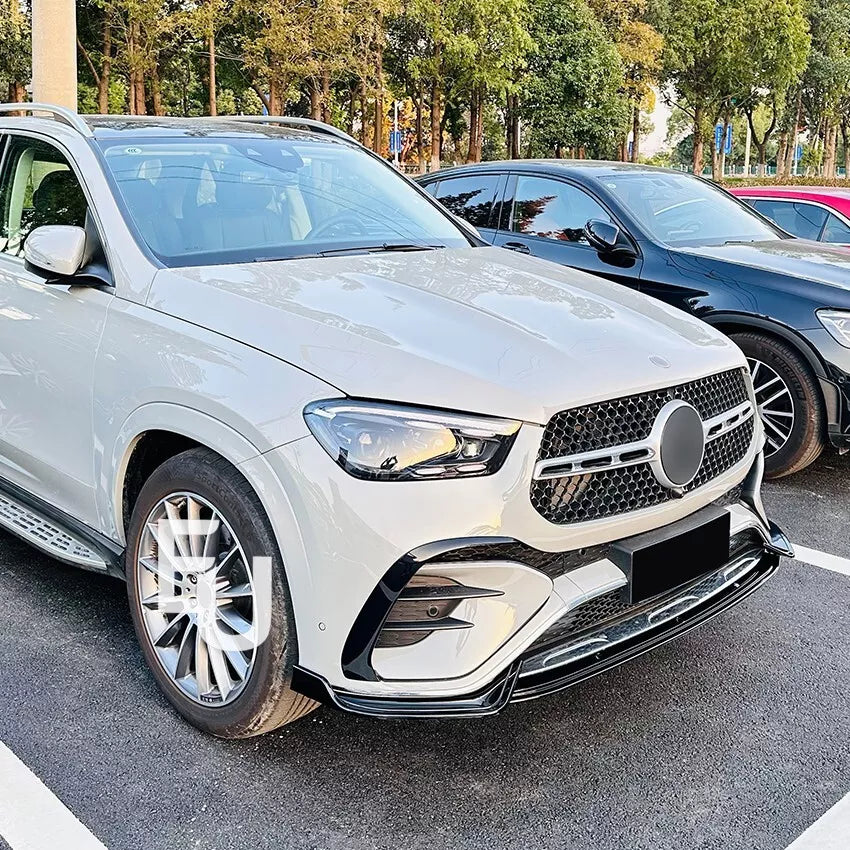 FOR MERCEDES GLE CLASS GLE43 AMG LINE W167 C167 FRONT LIP SPLITTER SPOILER GLOSS