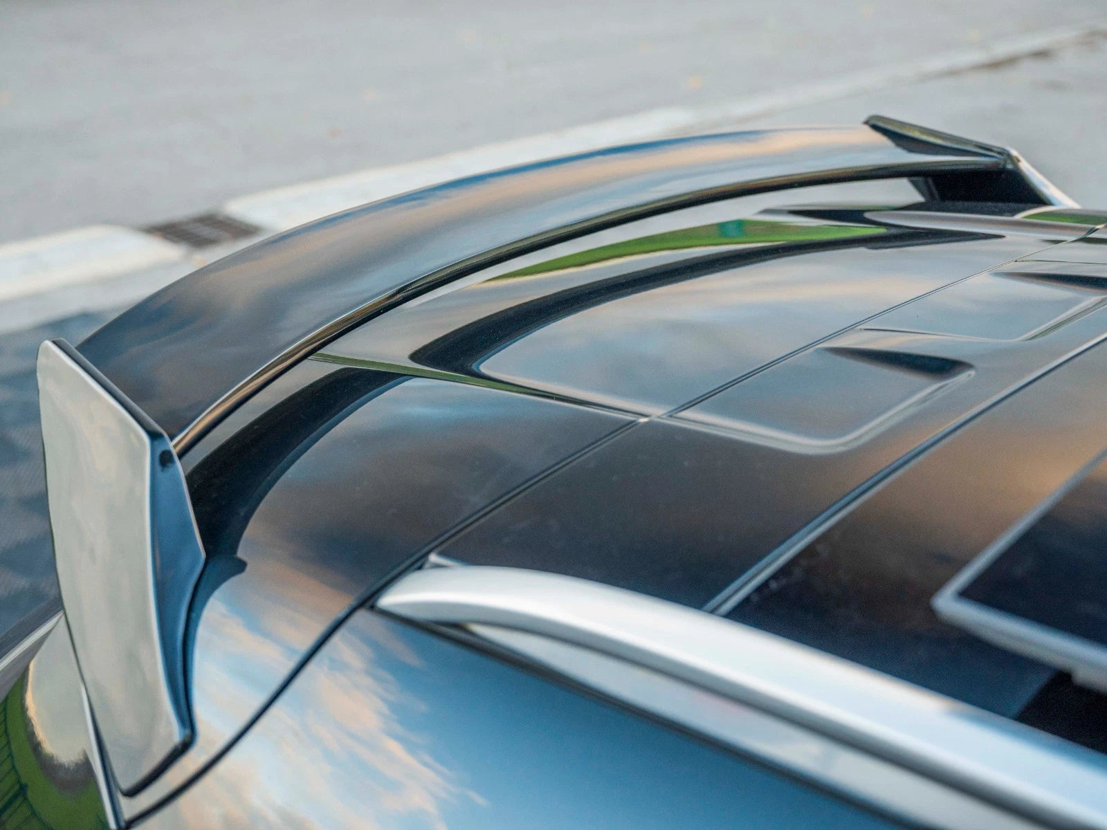 FOR MERCEDES BENZ GLA W156 X156 GLOSS BLACK B STYLE REAR ROOF SPOILER WING 15-19