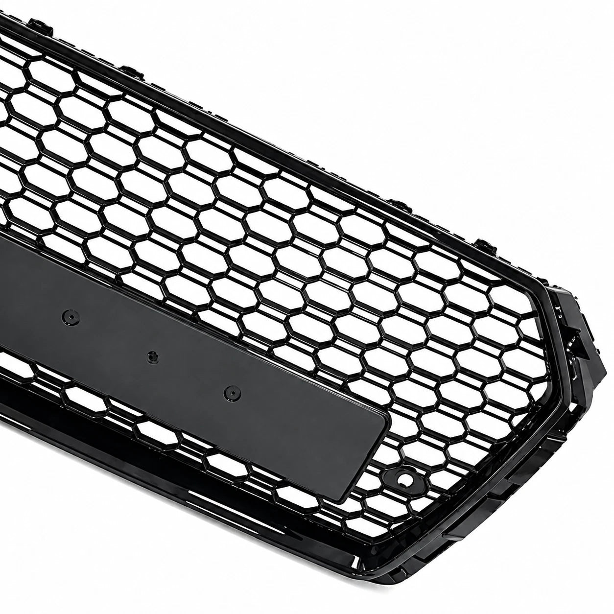 FOR AUDI A4 S4 B9 2015-2019 RS4 STYLE HONEYCOMB FRONT BUMPER GRILLE GRILL BLACK