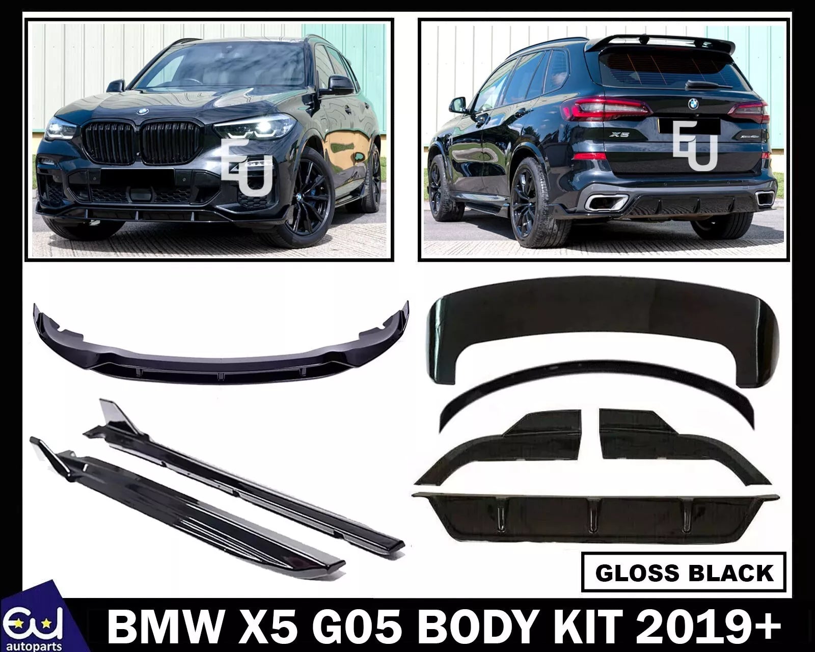 FOR BMW X5 G05 AERO BODYKIT BODY KIT FRONT SPLITTER LIP REAR DIFFUSER SKIRTS